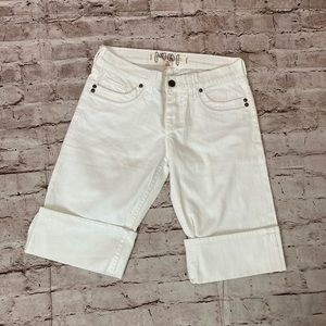 Heritage 1981 white Cotton/spandex shorts size 5 Junior